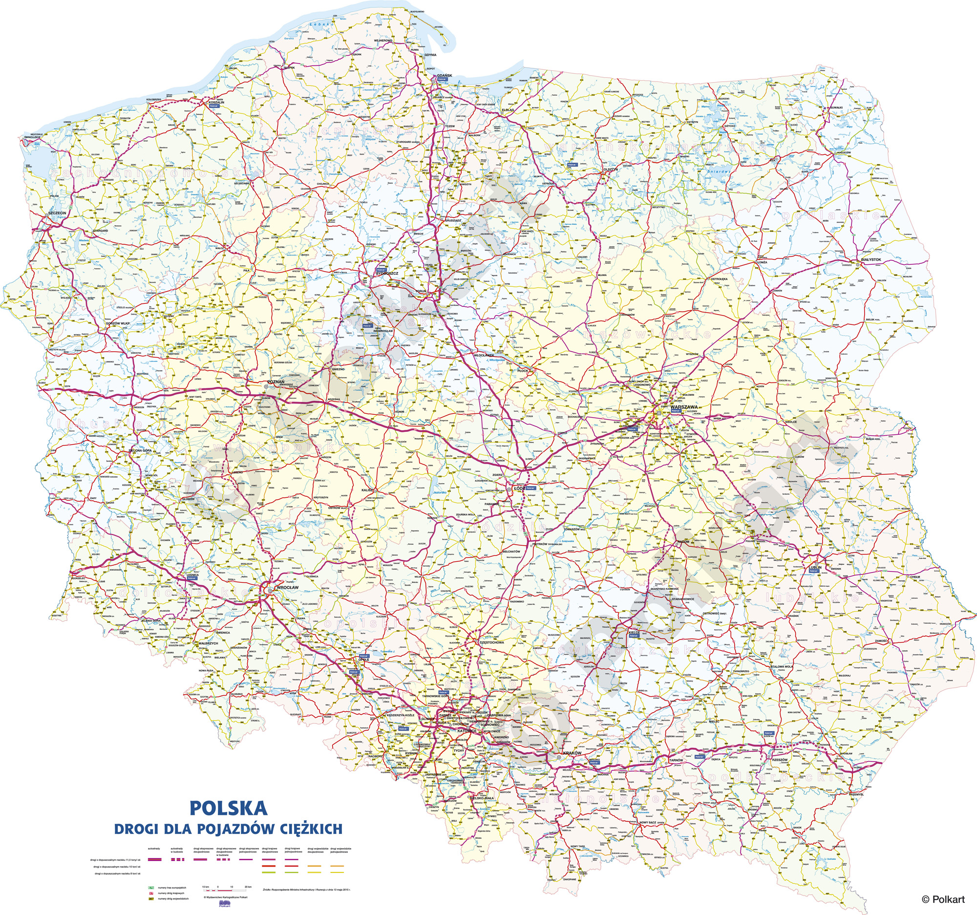 Mapa Konturowa Polski Bystre Dziecko